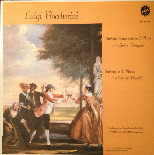 Luigi Boccherini - Orchestra Dell'Angelicum Di Milano, Umberto Cattini : Sinfonia Concertante In C Major With Guitar Obbligato / Sinfonia In D Minor, "La Casa Del Diavolo" (LP)