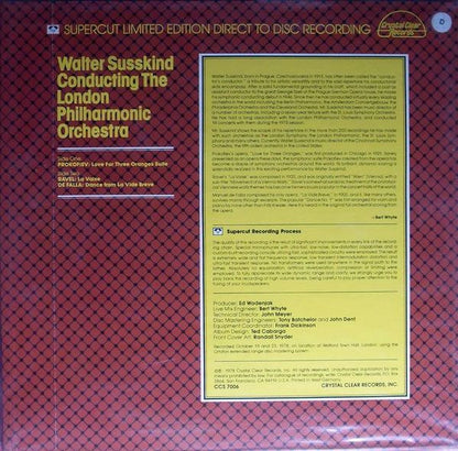 Walter Susskind, London Philharmonic Orchestra : Walter Susskind Conducting The London Philharmonic (LP)