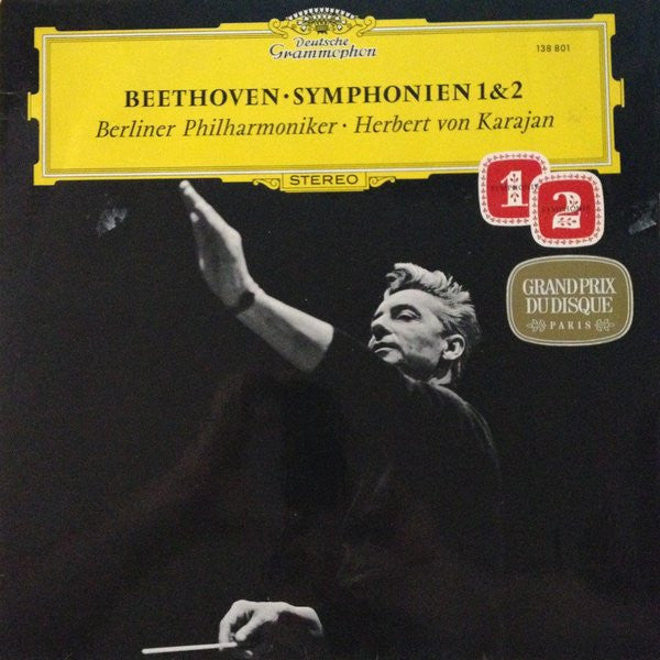 Ludwig van Beethoven - Herbert von Karajan · Berliner Philharmoniker : Symphonien 1 & 2 (LP, RE)