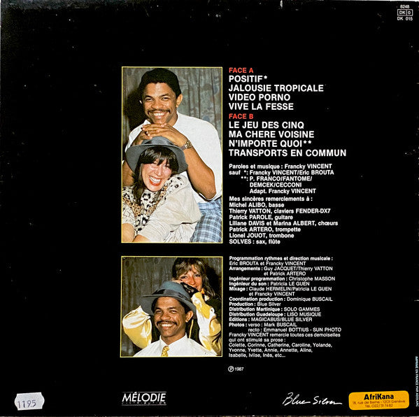 Francky Vincent : Positif (LP, Album)