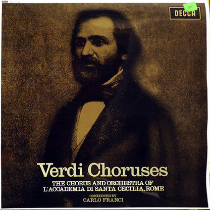 Giuseppe Verdi, Coro dell'Accademia Nazionale di Santa Cecilia And Orchestra dell'Accademia Nazionale di Santa Cecilia Conducted By Carlo Franci : Verdi Choruses (LP, Album, Gro)