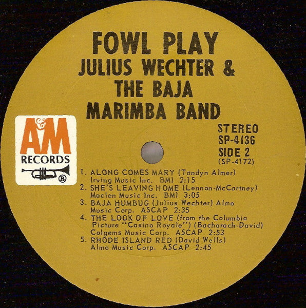 Julius Wechter And Baja Marimba Band : Fowl Play (LP, Album)