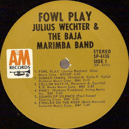 Julius Wechter And Baja Marimba Band : Fowl Play (LP, Album)