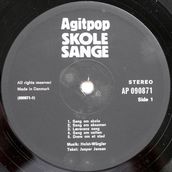 Agitpop (2) : Skolesange (LP, Album, RE)