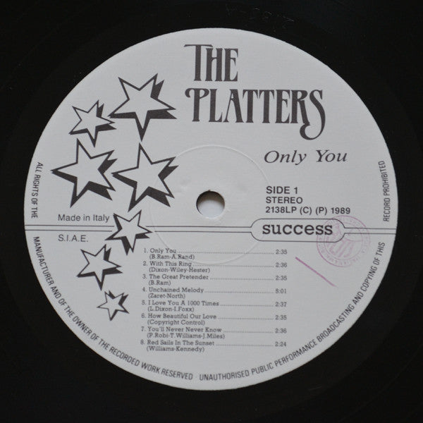 The Platters : Only You (LP, Comp)