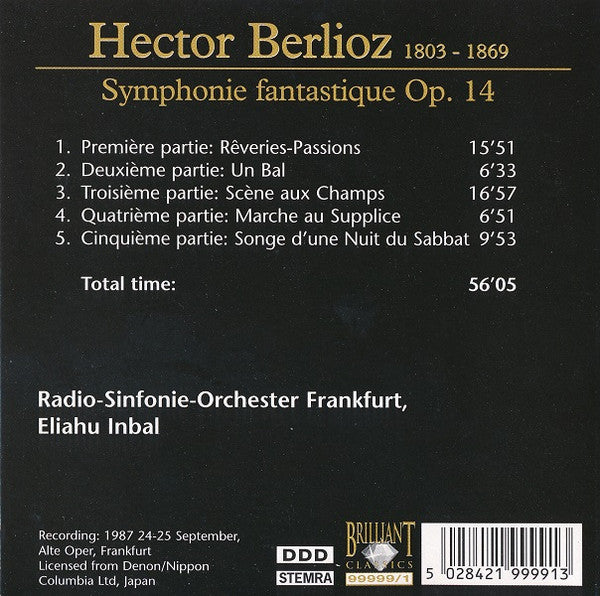 Hector Berlioz - Radio-Sinfonie-Orchester Frankfurt, Eliahu Inbal : Hector Berlioz Edition (11xCD + Box, Comp)