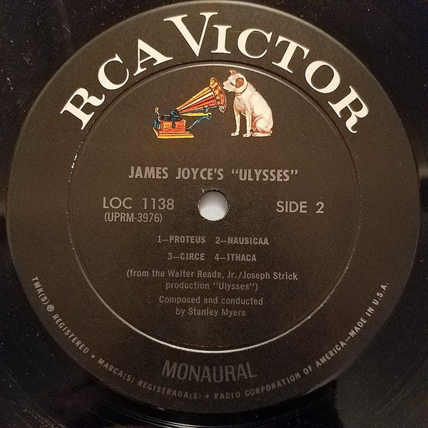 Stanley Myers : James Joyce's Ulysses (An Original Soundtrack Recording) (LP, Album, Mono)