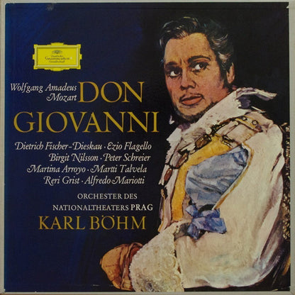 Wolfgang Amadeus Mozart - Dietrich Fischer-Dieskau, Ezio Flagello, Birgit Nilsson, Peter Schreier, Martina Arroyo, Martti Talvela, Reri Grist, Alfredo Mariotti, Orchestr Národního Divadla, Karl Böhm : Don Giovanni (4xLP, Ltd, Num + Box)