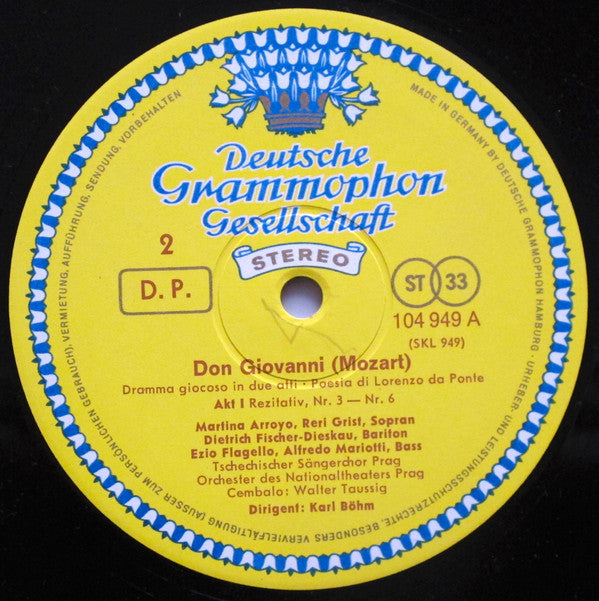 Wolfgang Amadeus Mozart - Dietrich Fischer-Dieskau, Ezio Flagello, Birgit Nilsson, Peter Schreier, Martina Arroyo, Martti Talvela, Reri Grist, Alfredo Mariotti, Orchestr Národního Divadla, Karl Böhm : Don Giovanni (4xLP, Ltd, Num + Box)