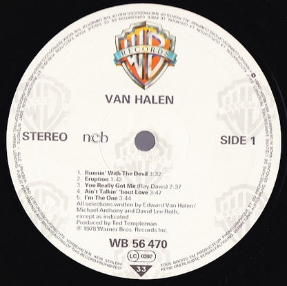 Van Halen : Van Halen (LP, Album)