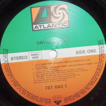 David Foster : David Foster (LP, Album)