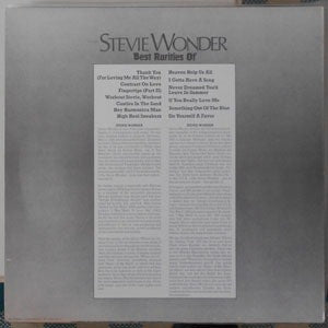 Stevie Wonder : Best Rarities Of Stevie Wonder  Vol 1 (“Looking Back”) (LP, Comp)