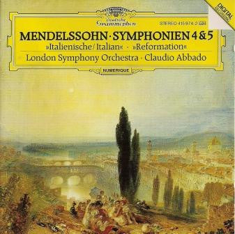 Felix Mendelssohn-Bartholdy, London Symphony Orchestra, Claudio Abbado : Symphonien 4 & 5 (LP)