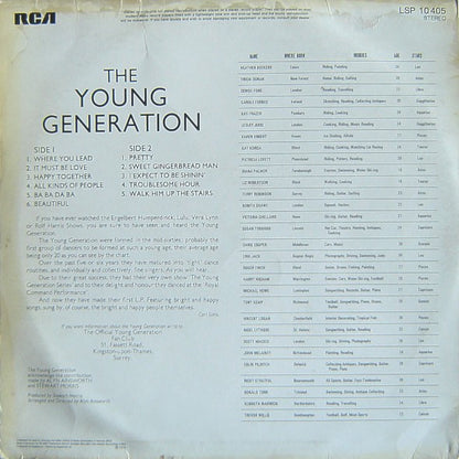 The Young Generation : The Young Generation (From The TV-Series "Engelbert And The Young Generation") (LP, Album)