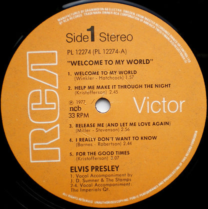 Elvis Presley : Welcome To My World (LP, Album)