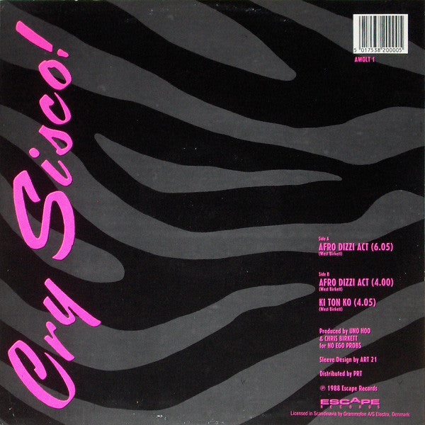 Cry Sisco! : Afro Dizzi Act (12")