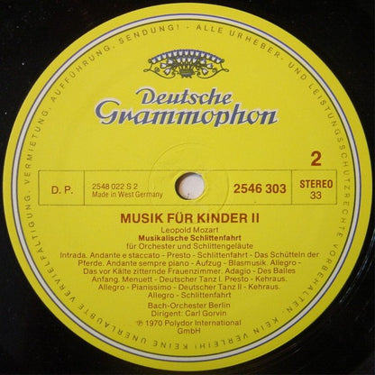 Leopold Mozart, Wolfgang Amadeus Mozart, Bach-Orchester Berlin, Carl Gorvin, Berliner Philharmoniker, Karl Böhm : Musik Für Kinder 2 (LP, Comp)