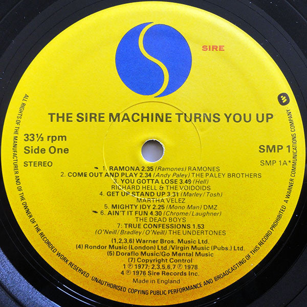 Various : The Sire Machine Turns You Up (LP, Comp)