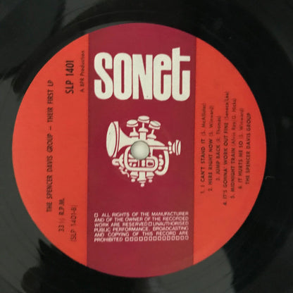 The Spencer Davis Group : Their First LP (LP, Album, Mono, Lab)