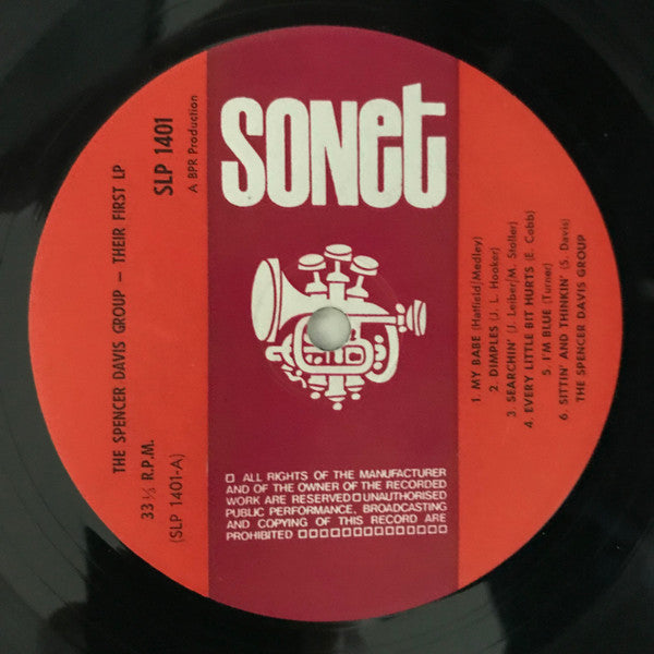 The Spencer Davis Group : Their First LP (LP, Album, Mono, Lab)