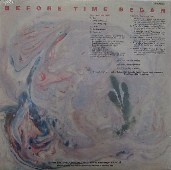 New Riders Of The Purple Sage : Before Time Began (LP, Album)