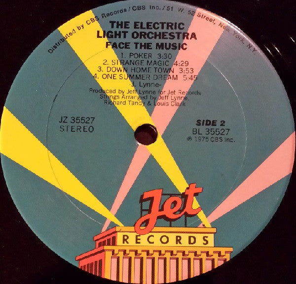 Electric Light Orchestra : Face The Music (LP, Album, RE)