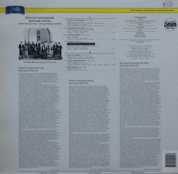 Camerata Bern : Festliche Barockmusik (Baroque Festival) (LP)