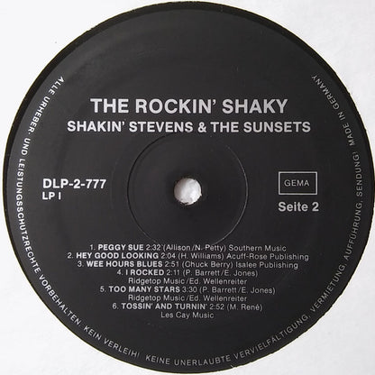 Shakin' Stevens And The Sunsets : The Rockin' Shaky (2xLP, Comp)