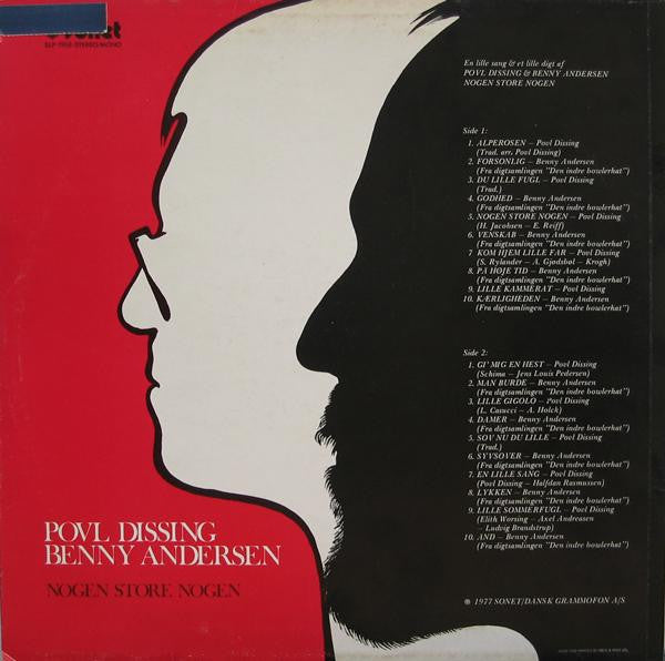 Povl Dissing & Benny Andersen : Nogen Store Nogen (LP, Comp, RE)