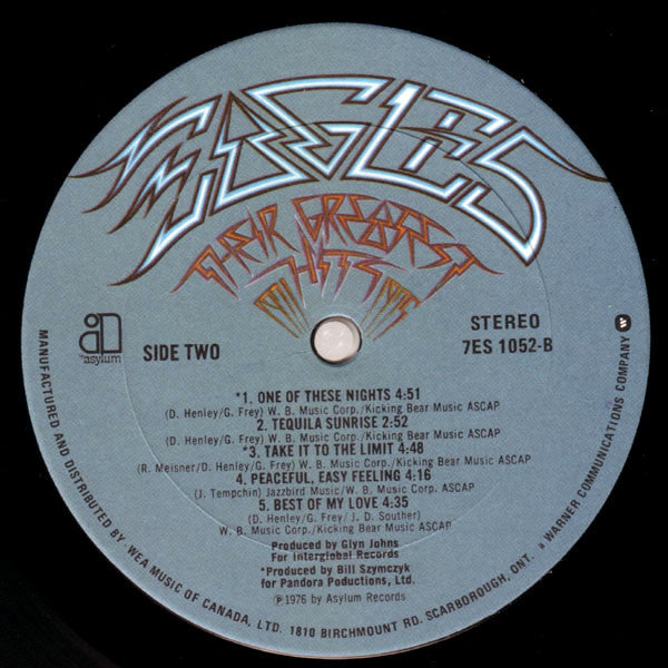 Eagles : Their Greatest Hits 1971-1975 (LP, Album, Comp)