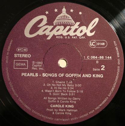 Carole King : Pearls Songs Of Goffin And King (LP, Album)