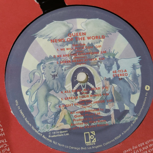 Queen : News Of The World (LP, Album, Gat)