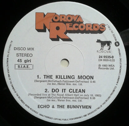 Echo & The Bunnymen : The Killing Moon (All Night Version) (12", Single)
