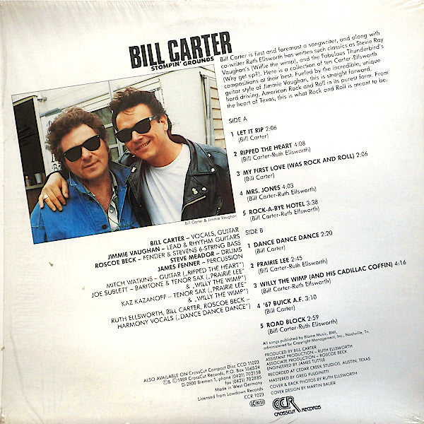 Bill Carter (2) : Stompin' Grounds (LP, Album)