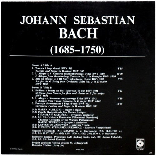 Various : The Best Of J.S. Bach (LP)