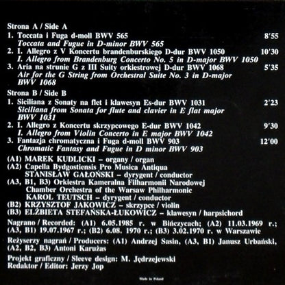 Various : The Best Of J.S. Bach (LP)