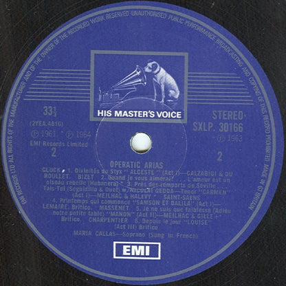 Maria Callas : Operatic Arias (LP, Comp)