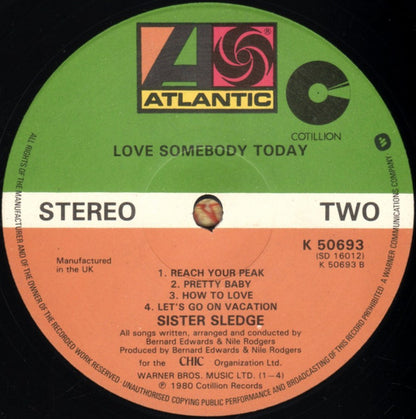 Sister Sledge : Love Somebody Today (LP, Album)