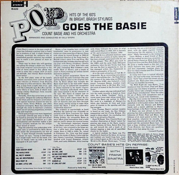 Count Basie : Pop Goes The Basie (LP, Album)