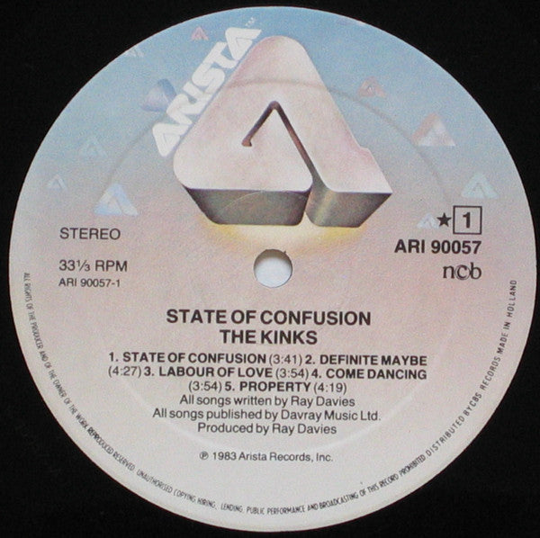 The Kinks : State Of Confusion (LP, Album)