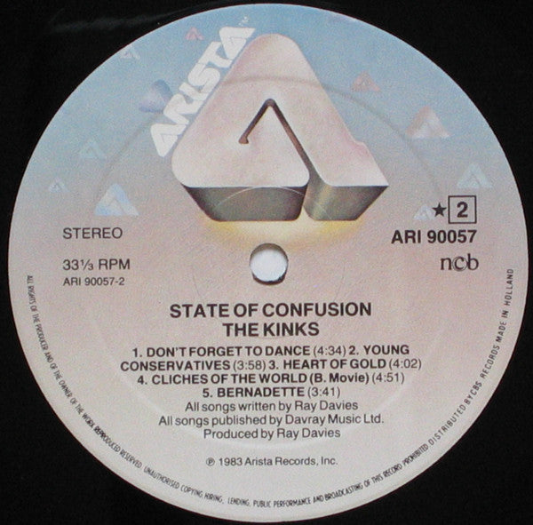 The Kinks : State Of Confusion (LP, Album)