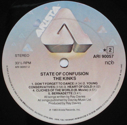 The Kinks : State Of Confusion (LP, Album)