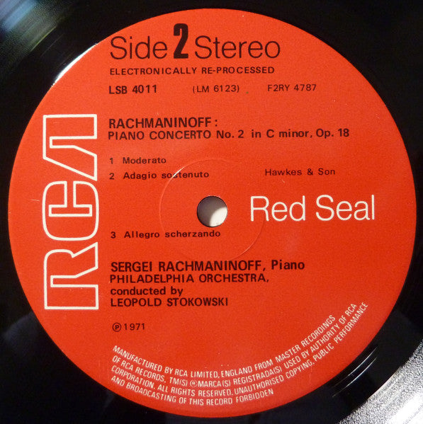 Sergei Rachmaninoff : Rachmaninoff Plays His Complete Works For Piano And Orchestra - Volume 1 (LP, Comp)