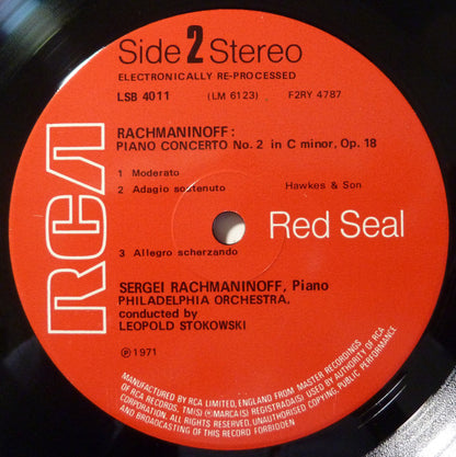 Sergei Rachmaninoff : Rachmaninoff Plays His Complete Works For Piano And Orchestra - Volume 1 (LP, Comp)