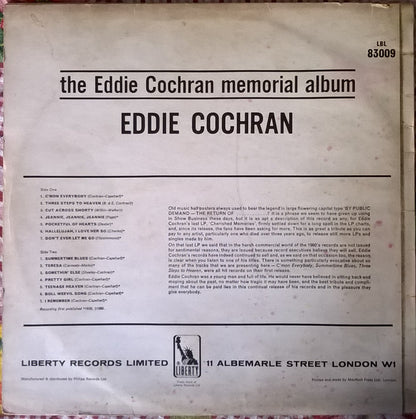Eddie Cochran : The Eddie Cochran Memorial Album (LP, Album, Mono, RE)
