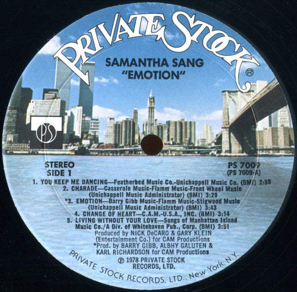 Samantha Sang : Emotion (LP, Album, Mon)