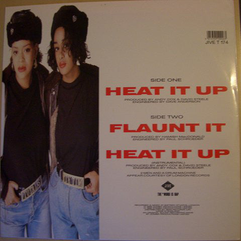 Wee Papa Girl Rappers Featuring Two Men And A Drum Machine : Heat It Up (12")