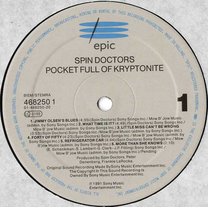 Spin Doctors : Pocket Full Of Kryptonite (LP, Album)