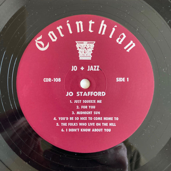 Jo Stafford : Jo + Jazz (LP, Album, RE)