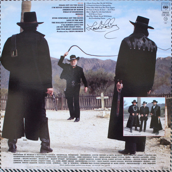 Johnny Cash & Waylon Jennings : Heroes (LP, Album)